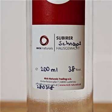 Edelbrand - Nick Naturals Subirer Birnen Schnaps / 20cl / 38% Edelbrände 25,00 CHF