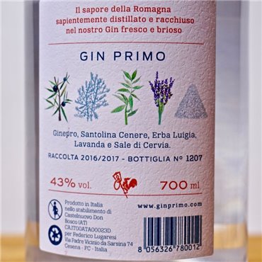Gin - Primo Dry Gin / 70cl / 43% Gin 59,00 CHF