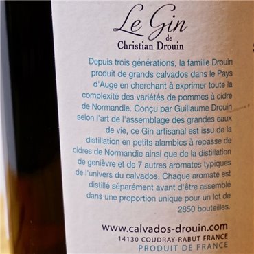Gin - Le Gin by Christian Drouin Classic / 70cl / 42% Gin 44,00 CHF