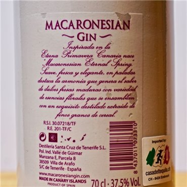 Gin - Macaronesian Eternal Spring / 70cl / 37.5% Gin 47,00 CHF