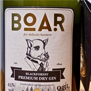 Gin - BOAR Blackforest Dry Gin / 50cl / 43% Gin 51,00 CHF