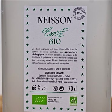Rum - Neisson L'Esprit Bio / 70cl / 66% Rum 83,00 CHF