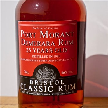 Rum - Bristol Port Morant Guyana 25 Years 1990/2015 Oloroso Sherry Finish / 70cl / 46% Rum 272,00 CHF