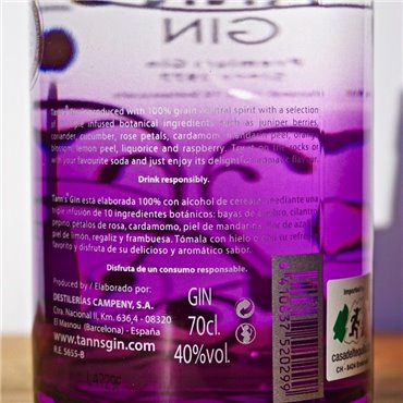 Gin - Tann's / 70cl / 40% Gin 42,00 CHF