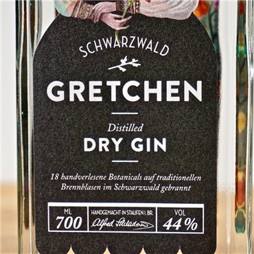 Gin - Gretchen Schwarzwald Dry Gin / 70cl / 44%