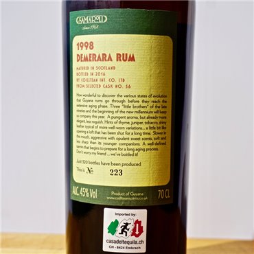 Rum - Samaroli Demerara Rum 1998-2016 / 70cl / 45%