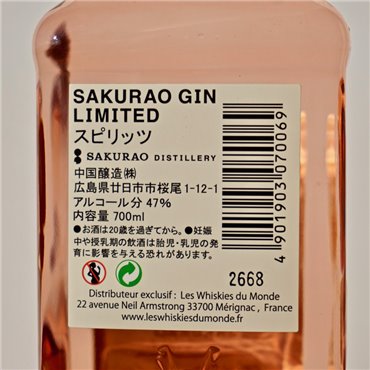 Gin - Sakurao Limited / 70cl / 47%