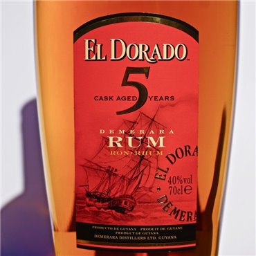 Rum - El Dorado 5 Years / 70cl / 40% Rum 36,00 CHF