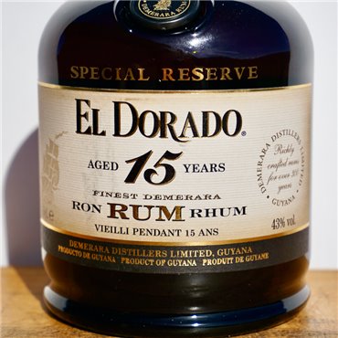 Rum - El Dorado 15 Years / 70cl / 43%