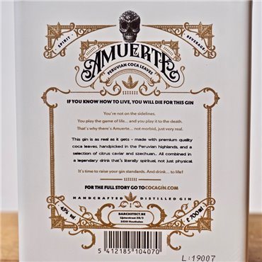 Gin - Amuerte Coca Leaf Gin White Edition / 70cl / 43%