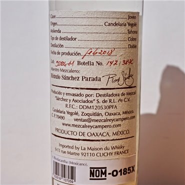 Mezcal - Rey Campero Mexicano / 70cl / 48.2%