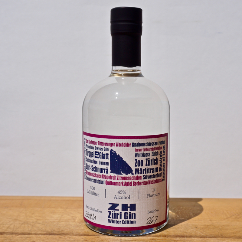 Gin - ZH Zueri Winter Gin / 50cl / 45%