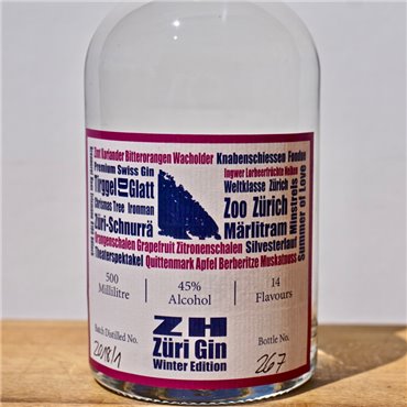 Gin - ZH Zueri Winter Gin / 50cl / 45%