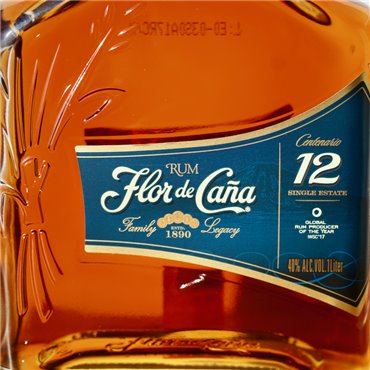Rum - Flor de Cana Centenario 12 Years Liter / 100cl / 40%