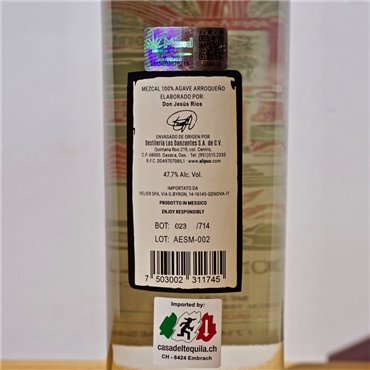 Mezcal - Alipus Edition Especial Arroqueno en Barro / 70cl / 47.7%
