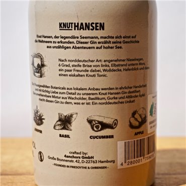 Gin - Knut Hansen Dry Gin / 50cl / 42%