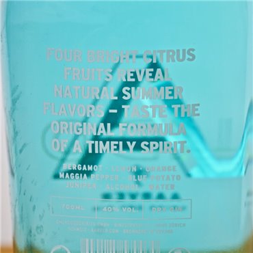 Gin - Aarver Lido Swiss Sommer Gin / 70cl / 40%