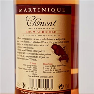 Rum - Clement Ambre / 70cl / 40%