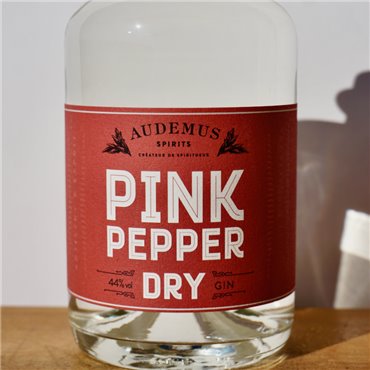 Gin - Audemus Pink Pepper Dry (Red Label) / 70cl / 44%