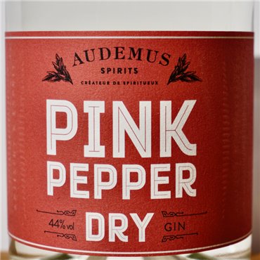 Gin - Audemus Pink Pepper Dry (Red Label) / 70cl / 44%