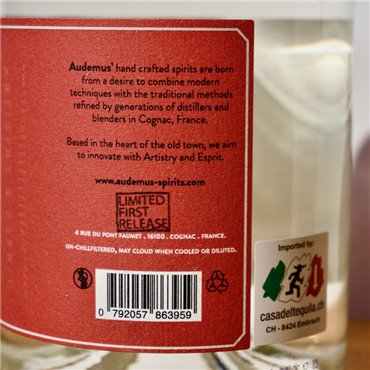 Gin - Audemus Pink Pepper Dry (Red Label) / 70cl / 44%
