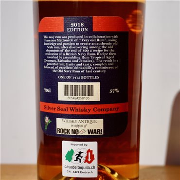 Rum - Silver Seal Old Navy Rum 2018 / 70cl / 57%