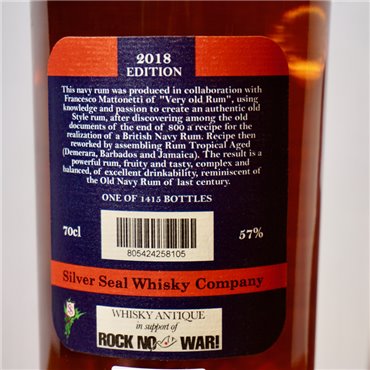 Rum - Silver Seal Old Navy Rum 2018 / 70cl / 57%