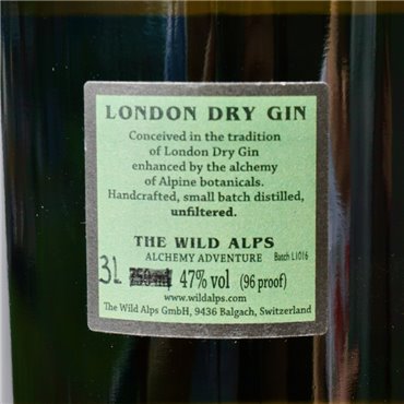 Gin - The Wild Alps Morris Dry Gin Double Magnum / 300cl / 47%