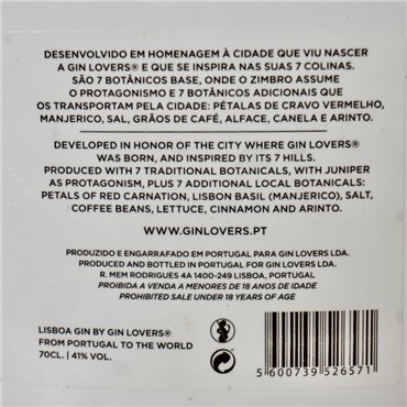 Gin - Lisboa by Gin Lovers / 70cl / 41%